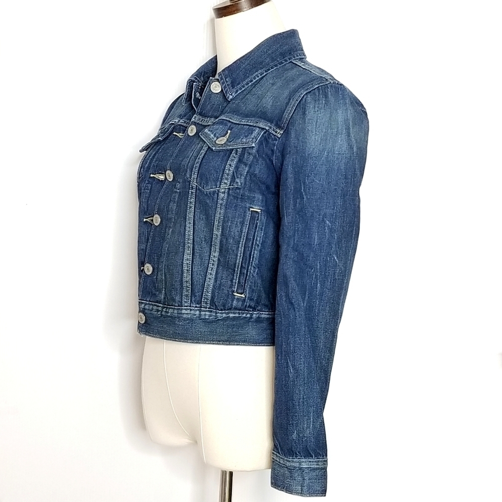 Levi’s Women's Trucker Blue Jean Jacket S40117 Dark Denim Size Small - Picture 6 of 13